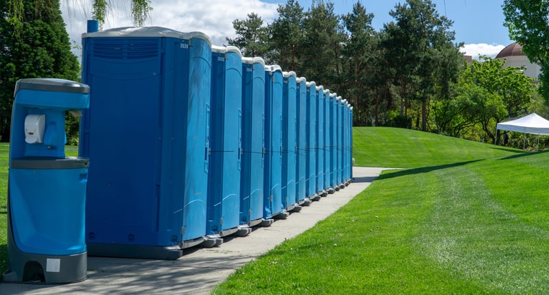 porta potty rental offers regular servicing of porta potties based on the duration and usage of the rental period